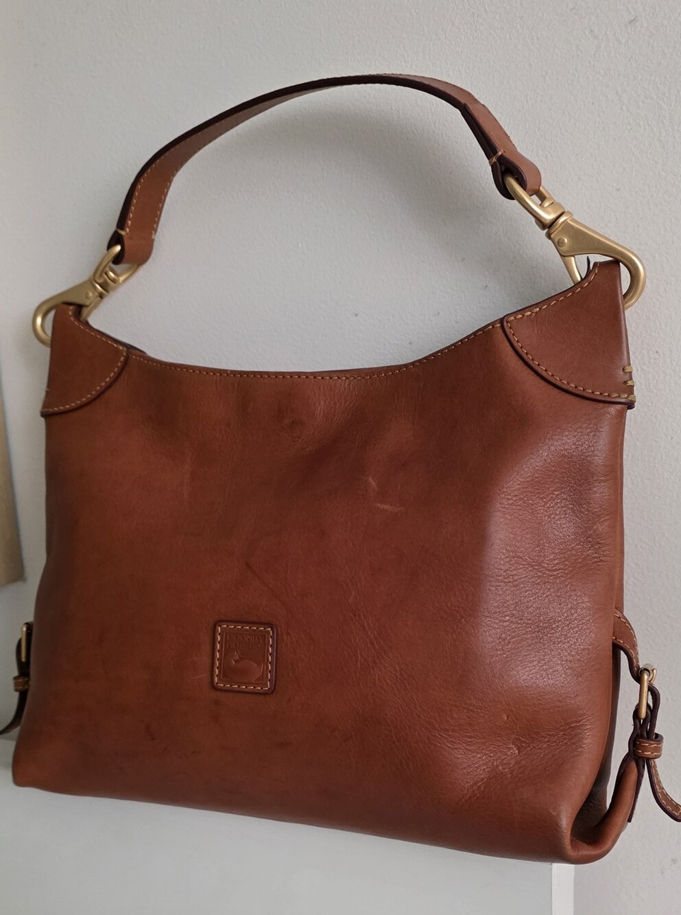 Gently Loved Dooney & Bourke Florentine Leather Hobo Shoulder Bag